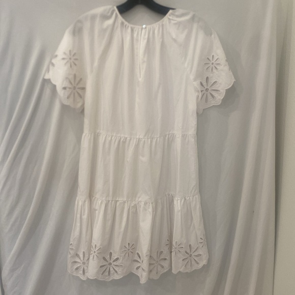 Rails Arielle dress white tiered flower eyelet shirt dress NWT $248 XS - Picture 8 of 8